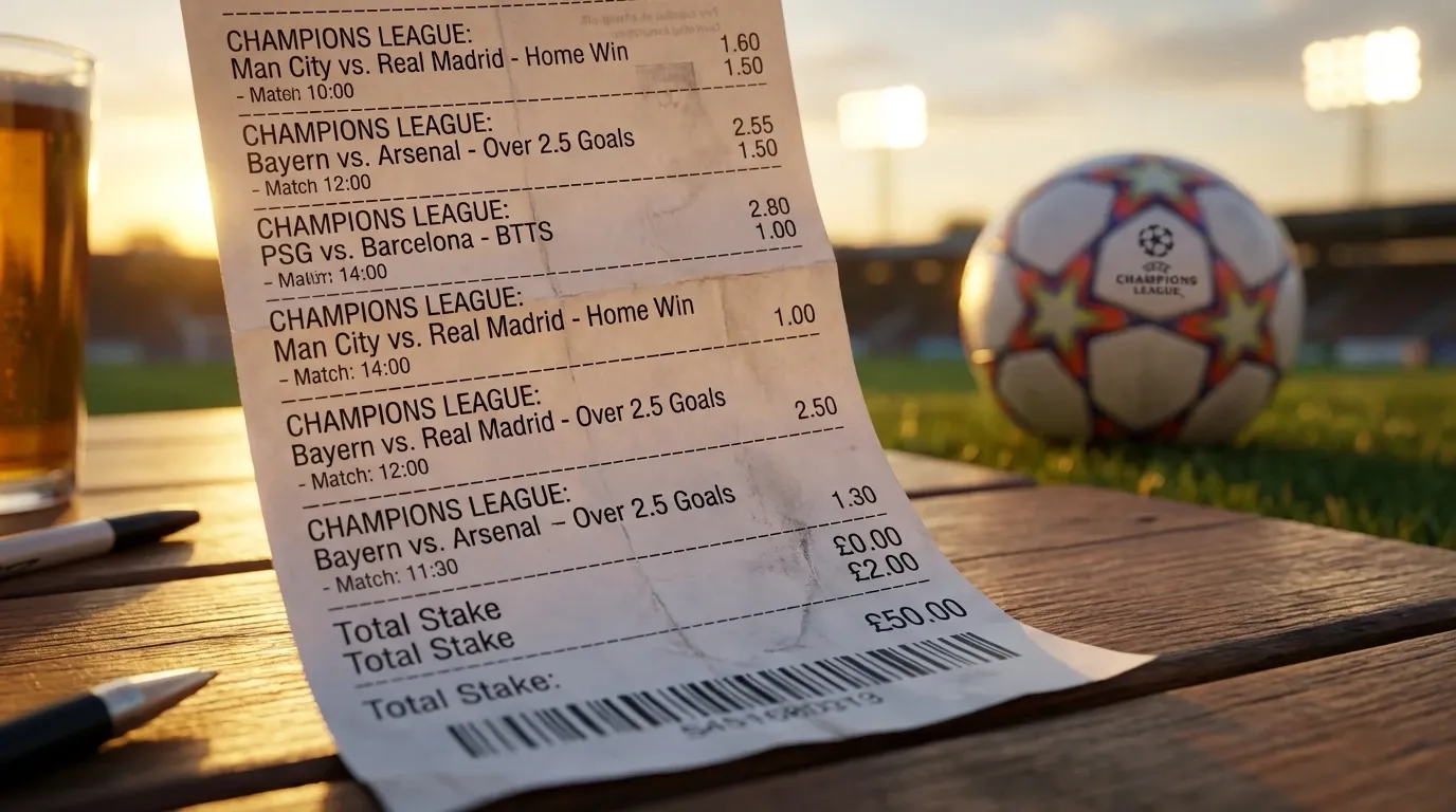 Apuestas combinadas y parlays en Champions League
