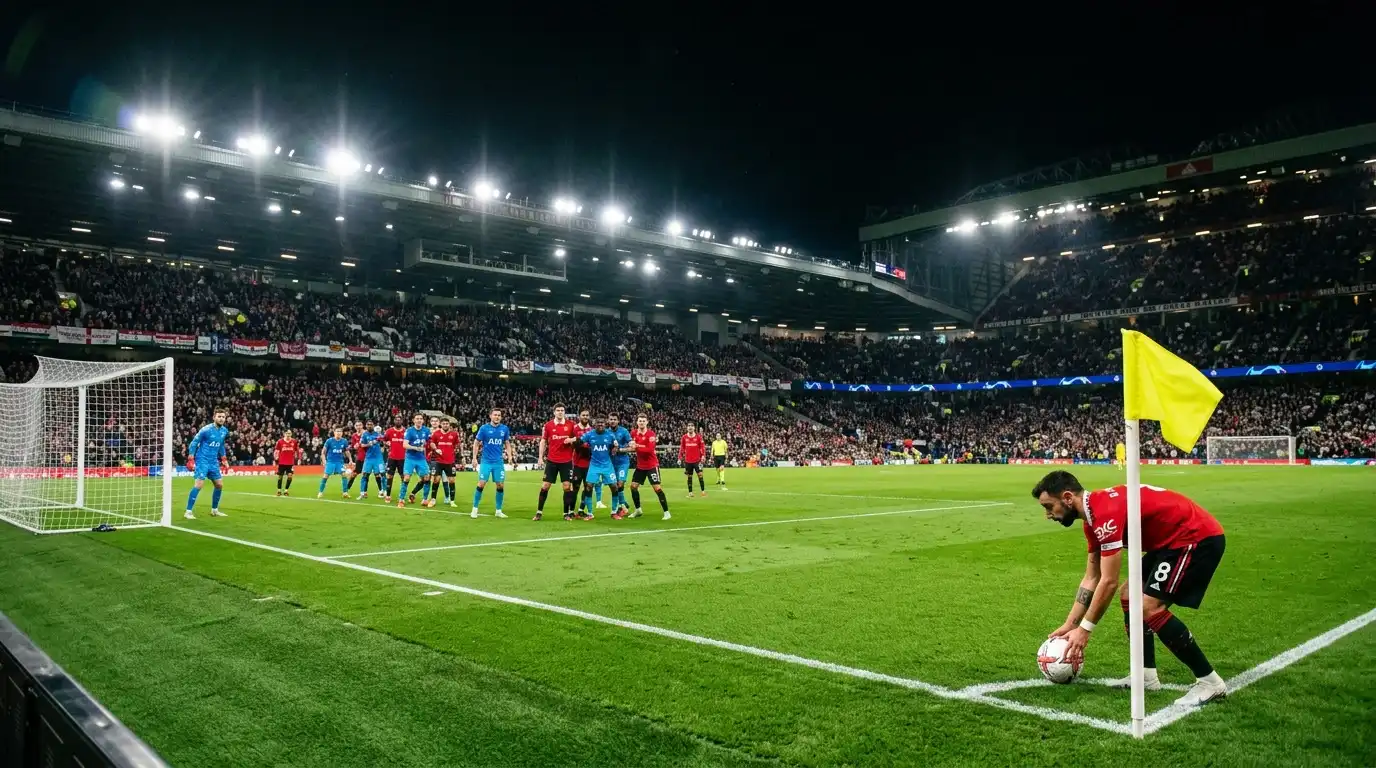 Estadísticas de córners en partidos de Champions League